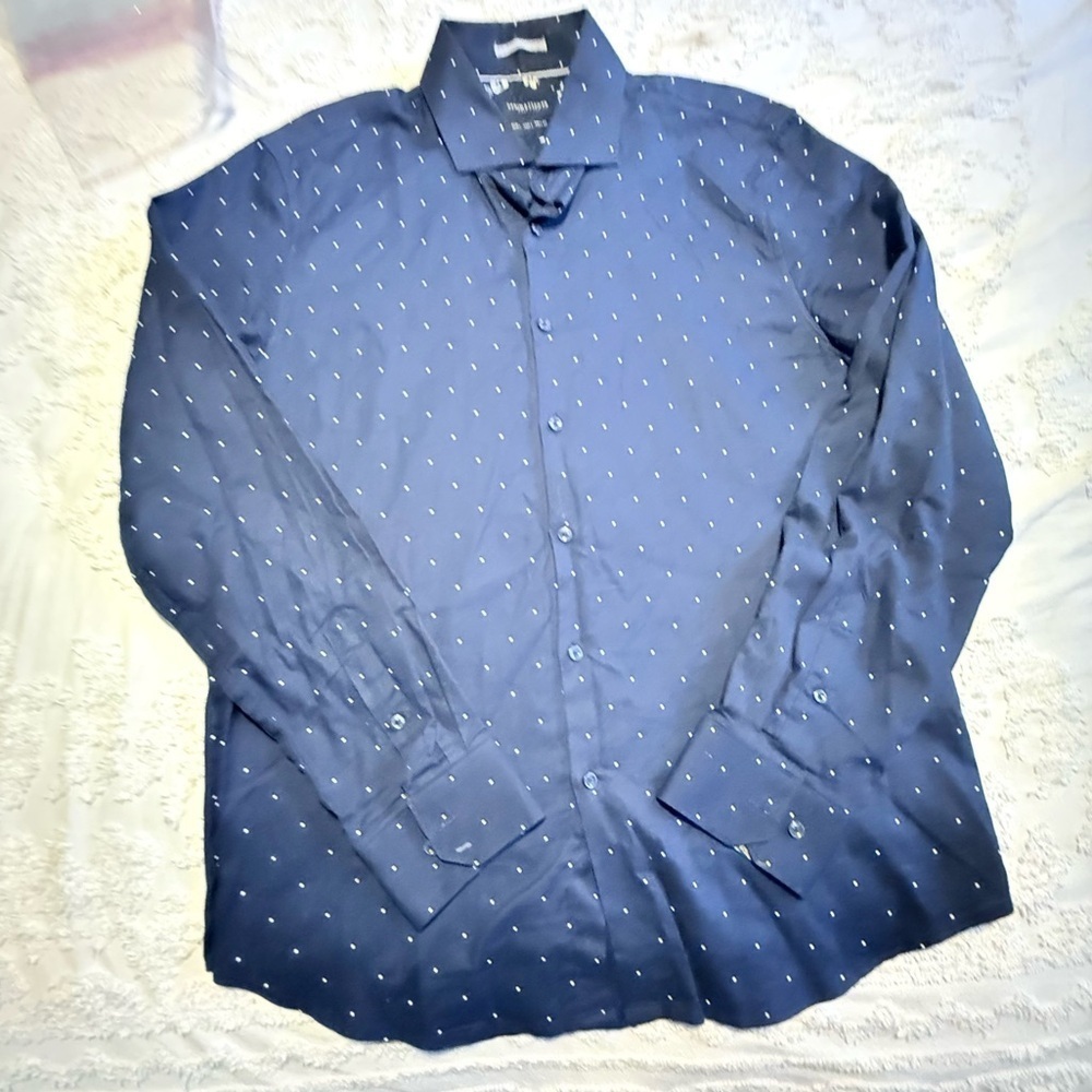 Denim & Flower Blue Casual Button Down Shirt